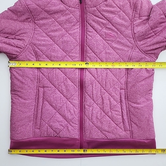 High Sierra Women's Insulated Heathered  Pink Zip Up Quilted Bomber Jacket Sz XL - Picture 15 of 15